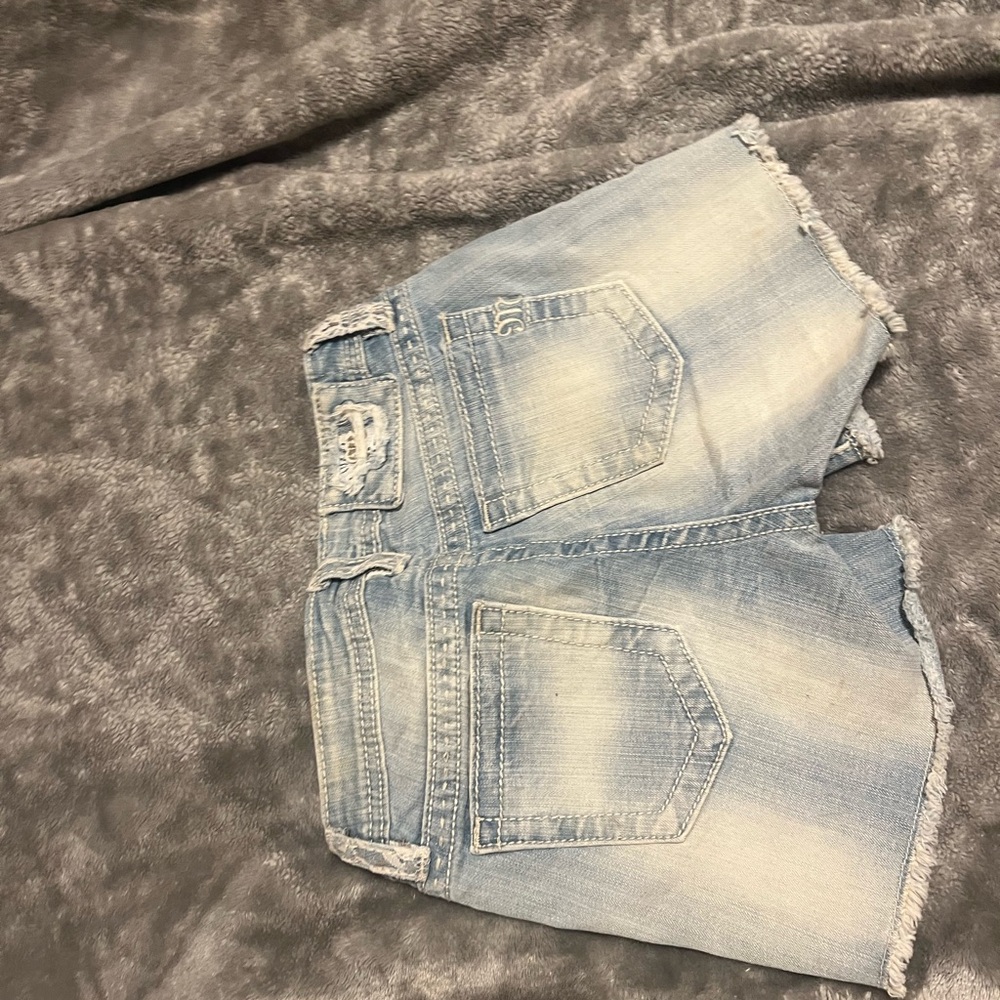 Miss Me Light Blue girls 14 Denim Shorts